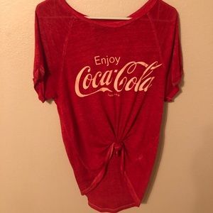 Red Coca-cola t-shirt, size XL.